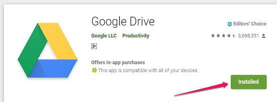 google drive online mobile