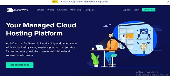 Managed cloud hosting
