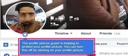 Facebook profile picture guard 