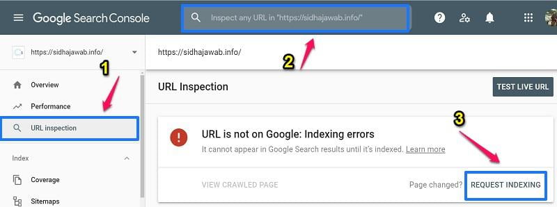 submit website in google