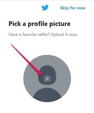 Upload a profile picture 