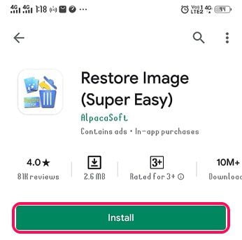 restore image app 