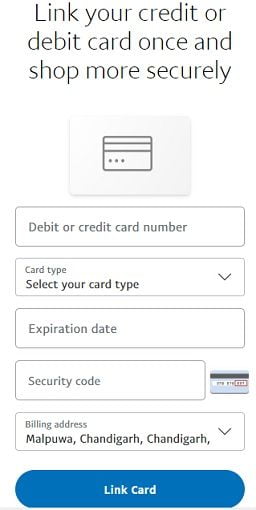 Add debit card or credit card 