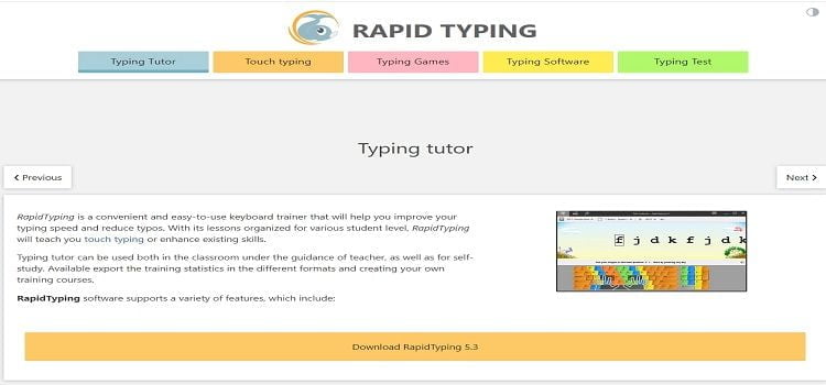 Rapidtyping typing software for windows