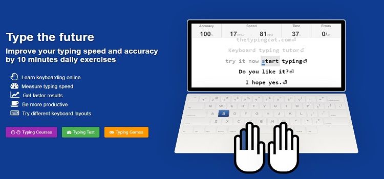 typingcat free online typing tool