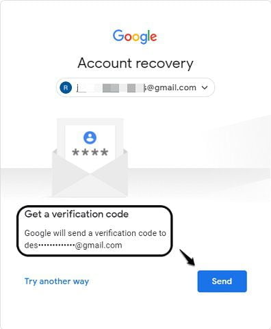 Send verification code to email