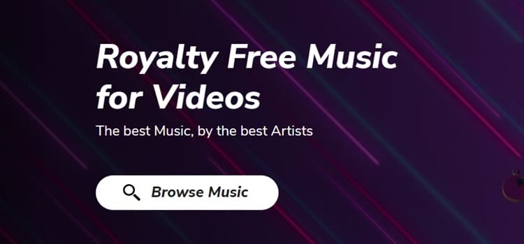 Bensound website for royalty free stock music download