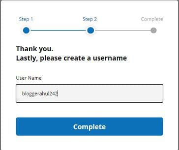 create Ysense username