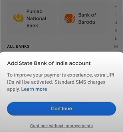 Add bank to google pay