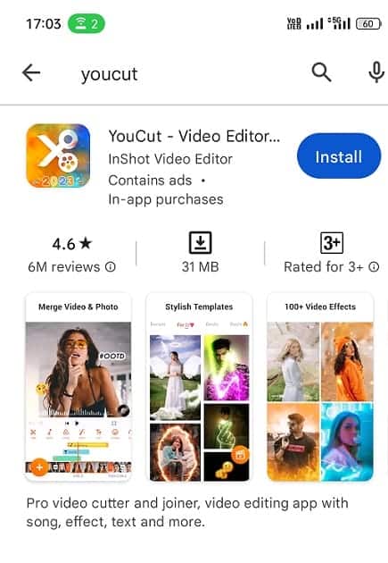 Youcut tiktok video maker app