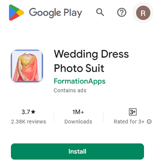 Wedding dress photo suit software for android