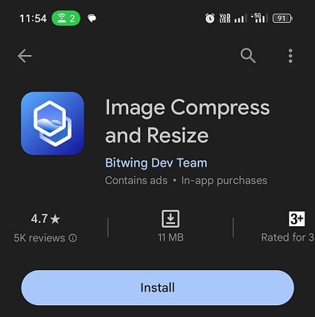 Download image compress and resize app