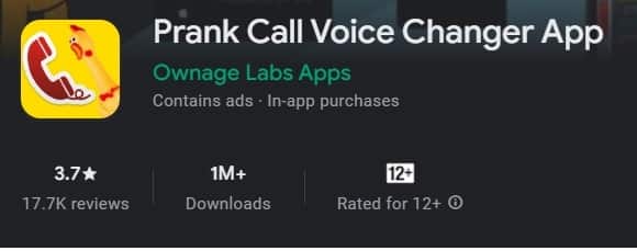 Prank call voice changer app