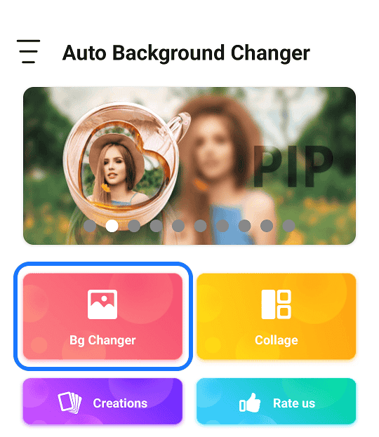 Select BG changer option