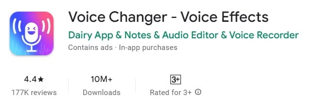 Voice changer voice effects app