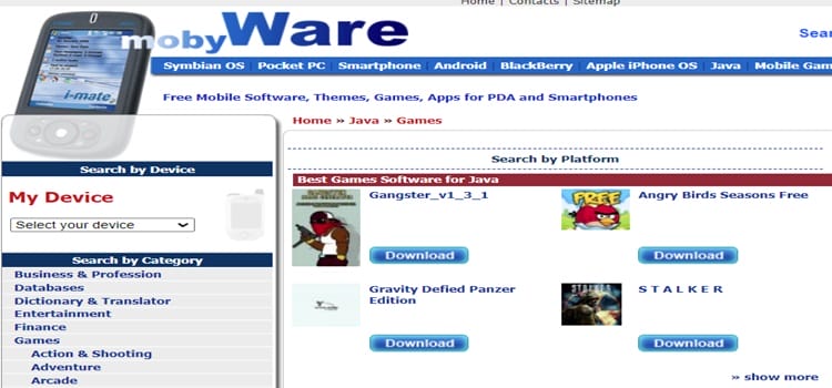 Mobiware download java games