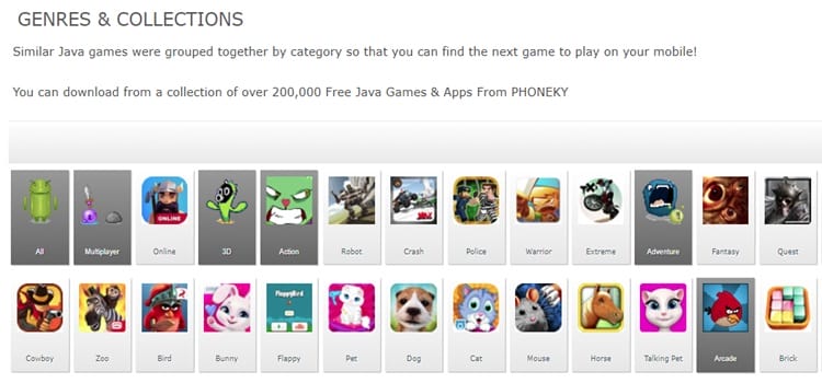Phoneky java game downloading site