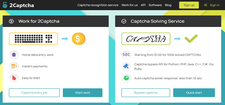 2captcha best website to earn money online without investment