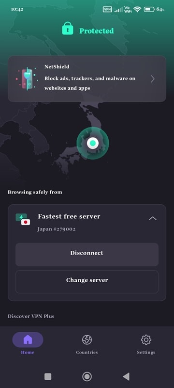 connected with server location